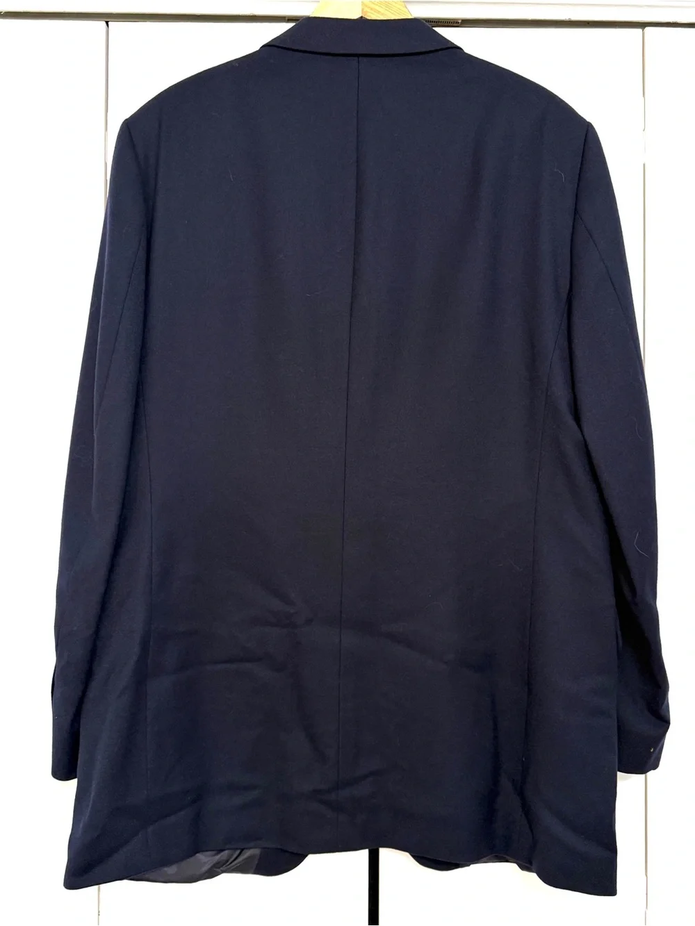 Jos A Bank 46XL Navy Blazer Lanerossi Cashmere Wool Gold Button Sport Coat